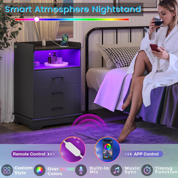 Ivy Bronx Nightstand Wayfair